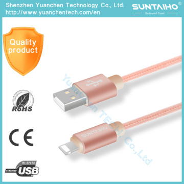 Nylon Schnellladung 8pin USB Sync Daten Lightning Kabel für iPhone